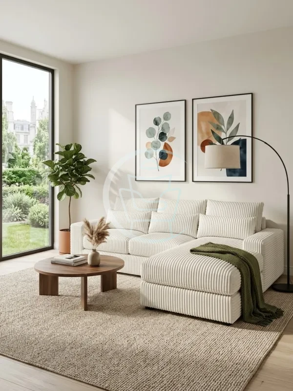 L-shape sofa.